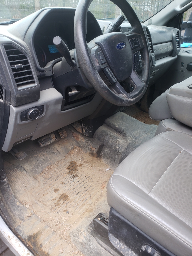 dirty ford super duty interior